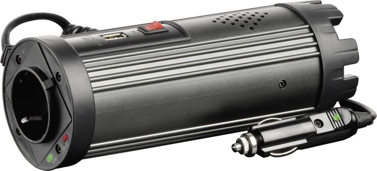 VOLTCRAFT MSW 150-24-G Converter 150 W 24 V/DC - 230 V/AC Gemodificeerde sinusvorm, Past in bekerhouder