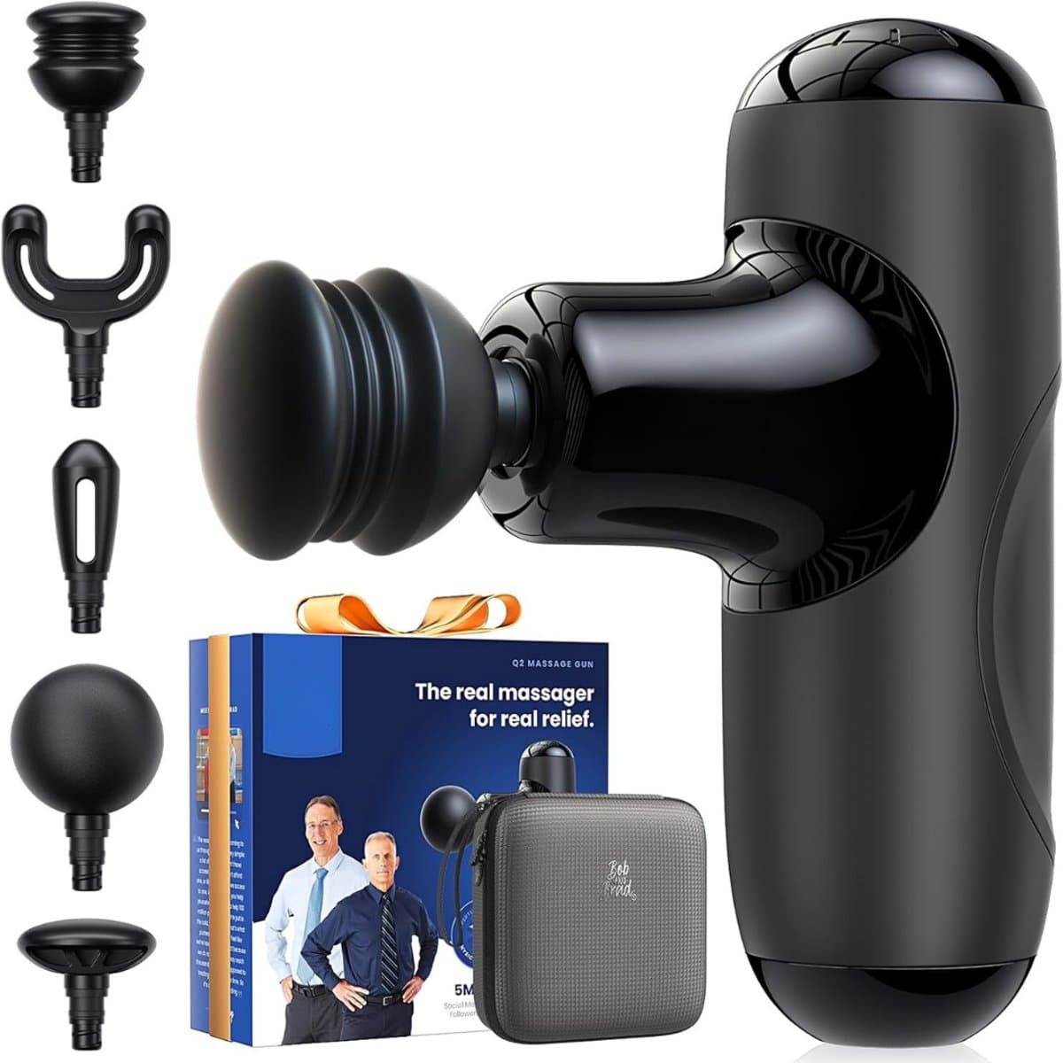 Kavora Massagengun - Massage Gun - Massage Pistool - Zwart - 14cm x 11cm x 5cm
