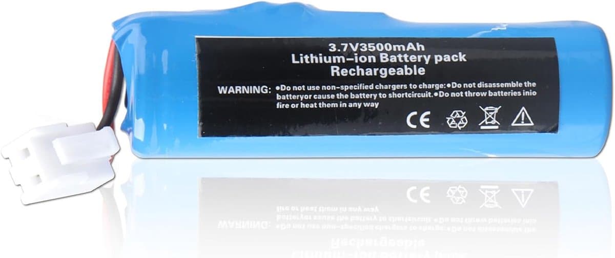 3,7 V 3500 mAh accu voor Leifheit Dry & Clean raamstofzuiger, lithium-ion-reserveaccu compatibel met 51000, 51012, 51113, 51114, lange looptijd voor glasreiniger