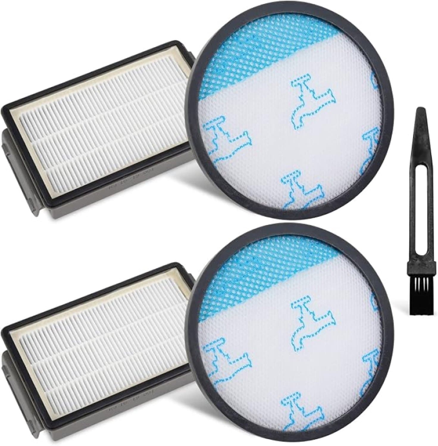 HEPA-filter set voor Rowenta Compact Power XXL stofzuigers - 2 schuimfilters + 2 uitlaatfilters, wasbaar, vervangt ZR780000
