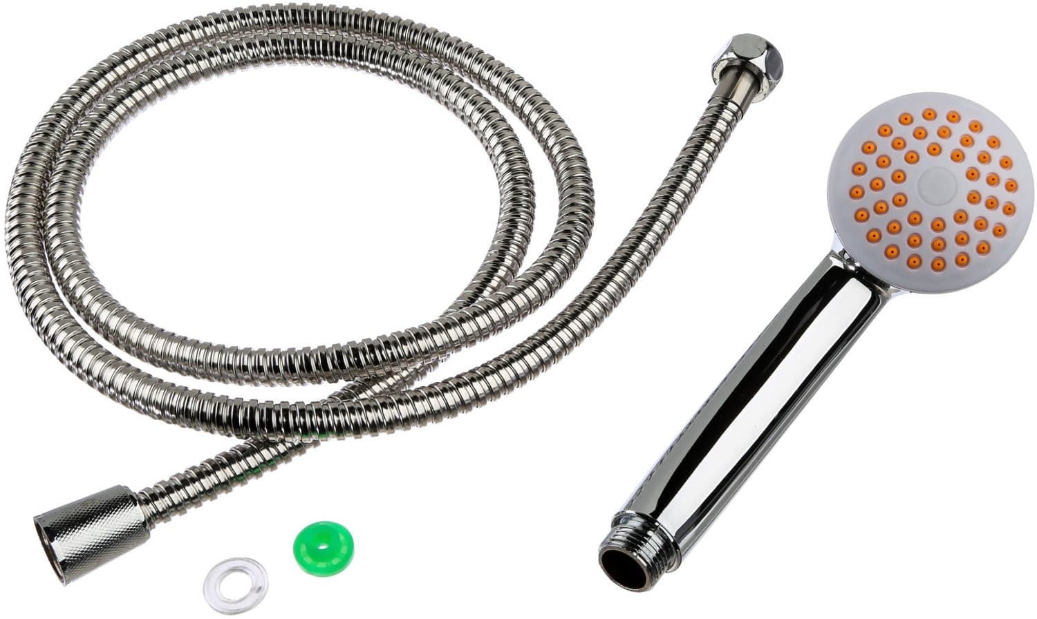 5five Simply Smart - Doucheslang 150 cm + handdouche en montagemateriaal - oranje