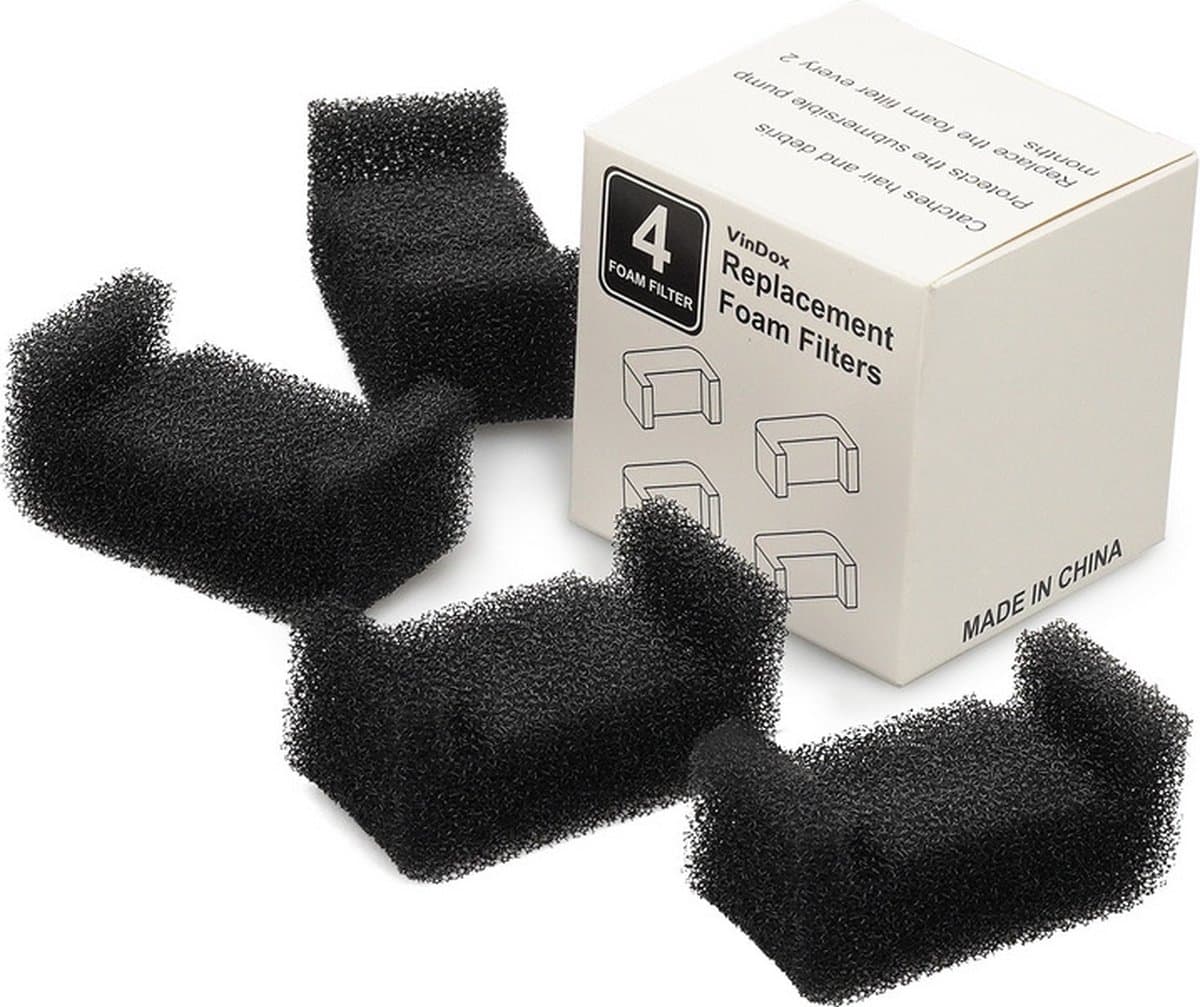 Loha-party® Drinkfontein Filters - Filters Kattenfontein - Filters Hondenfontein-Katoen filter-Pomp filter- Water filter-2 Navulling Set -2*4 St