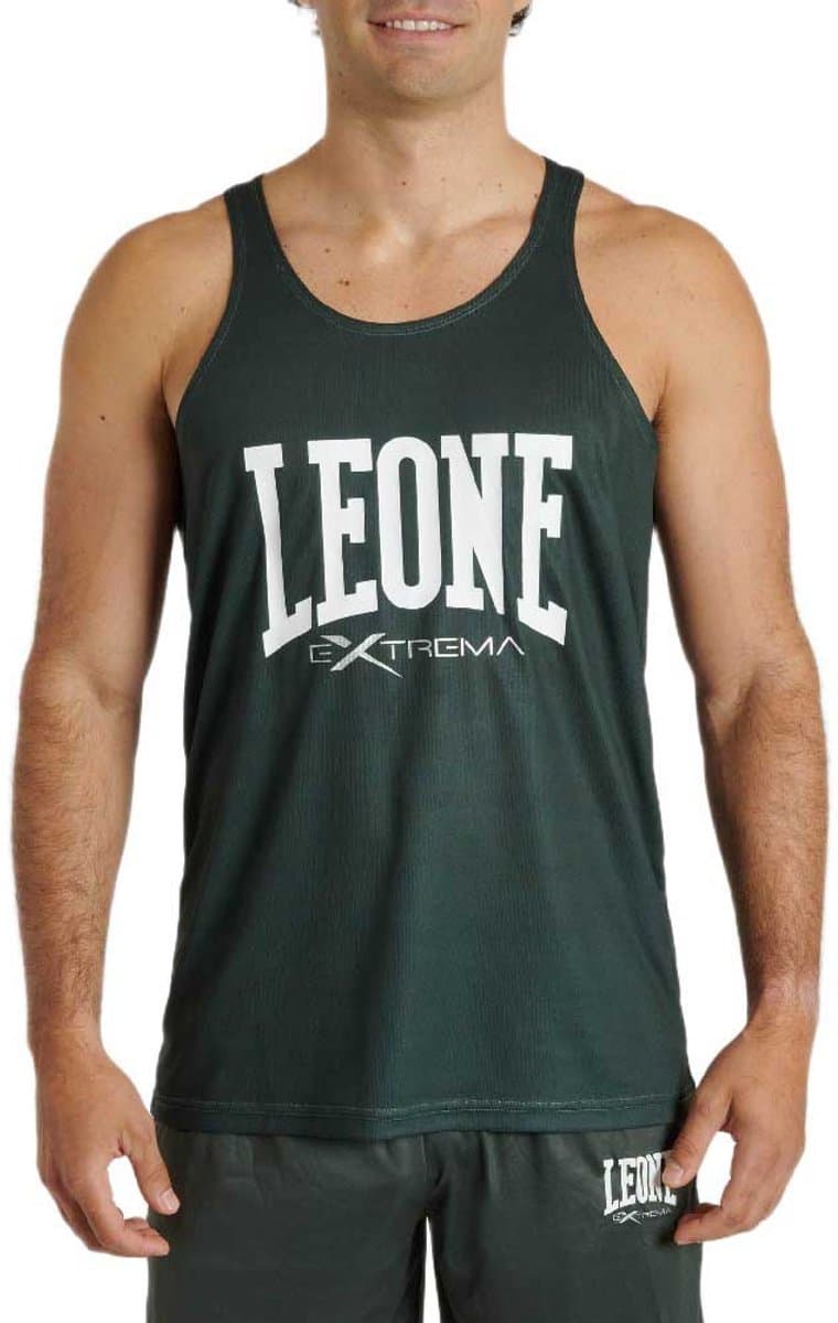 Leone1947 Logo Mouwloos T-shirt Groen M Man