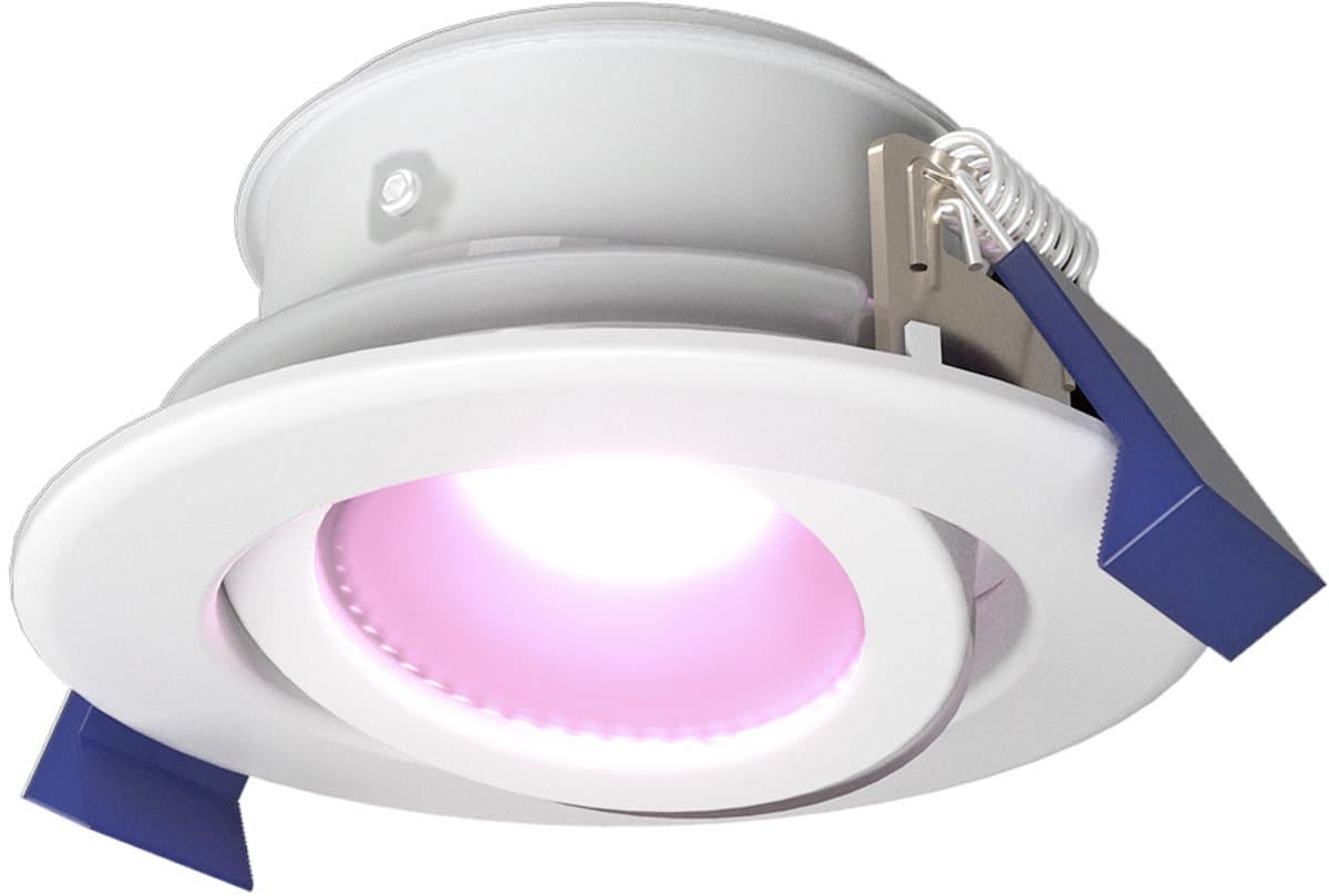Smart Lima LED inbouwspot - Kantelbaar - Dimbaar - RGBWW - IP65 waterdicht en stofdicht - Buiten - Badkamer - GU10 verwisselbare lichtbron - 5 Watt - Veiligheidsglas - Wit - 3 jaar garantie