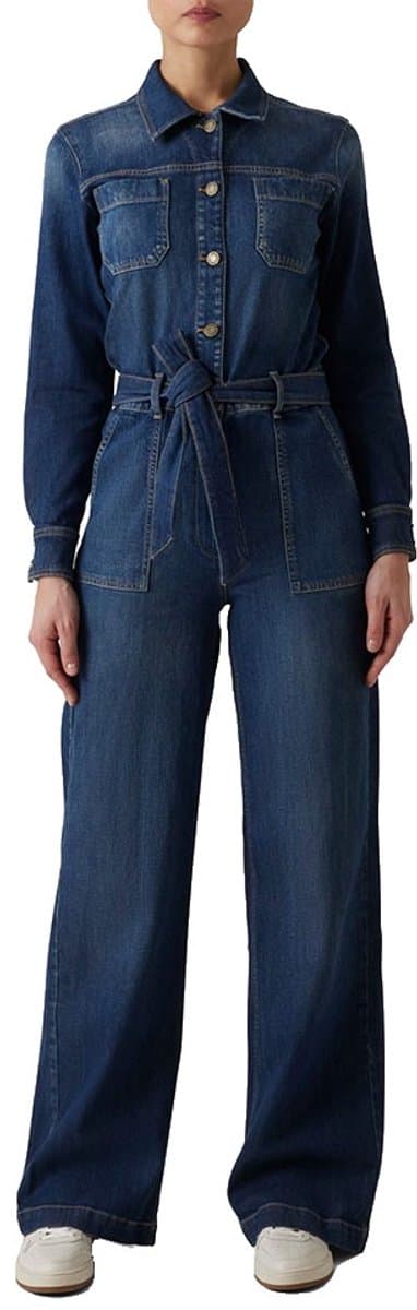 Guess Jeans Ls Coverall Jumpsuit Met Lange Mouwen Blauw 29 / 34 Vrouw