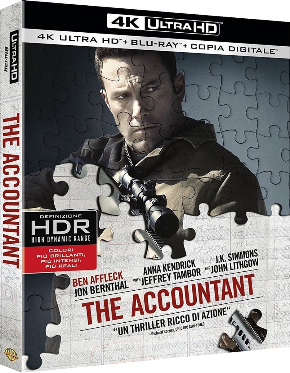Warner Bros The Accountant Blu-ray Engels, Italiaans