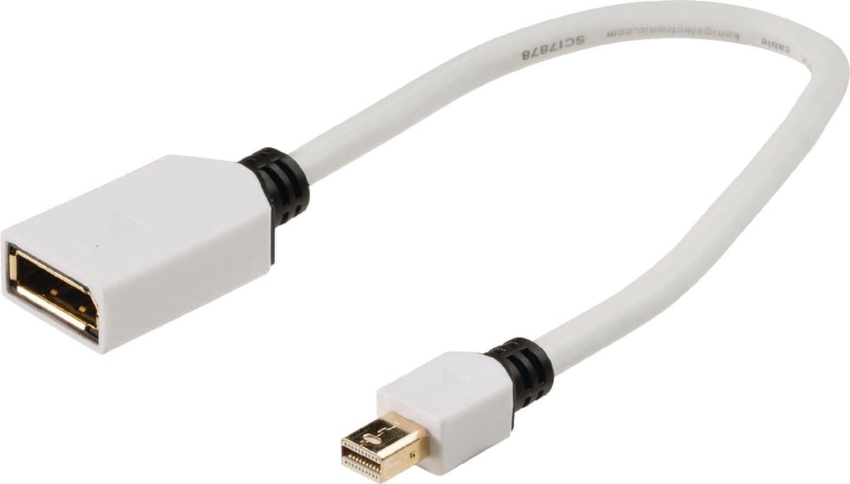 Konig Mini DisplayPort naar DisplayPort adapter - 0,20 meter