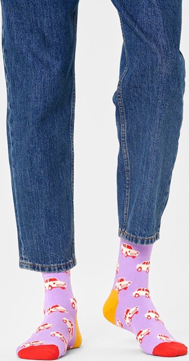 Happy Socks Car Sock - unisex sokken - Maat: 41- 46