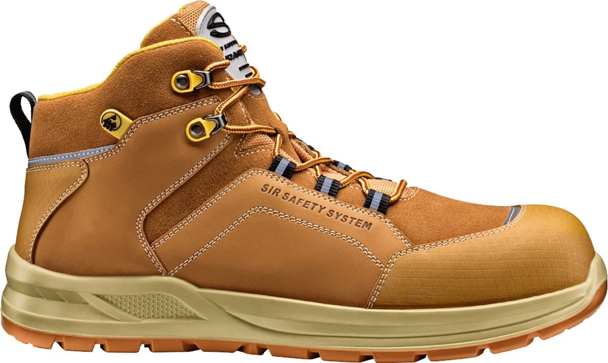 SIR SAFETY MYTHOLOGY Veiligheidsschoenen S3 HEREN Werkschoen Geel - Glasvezel Neus en Composiet Tussenzool - Antislip SRC - Ademend