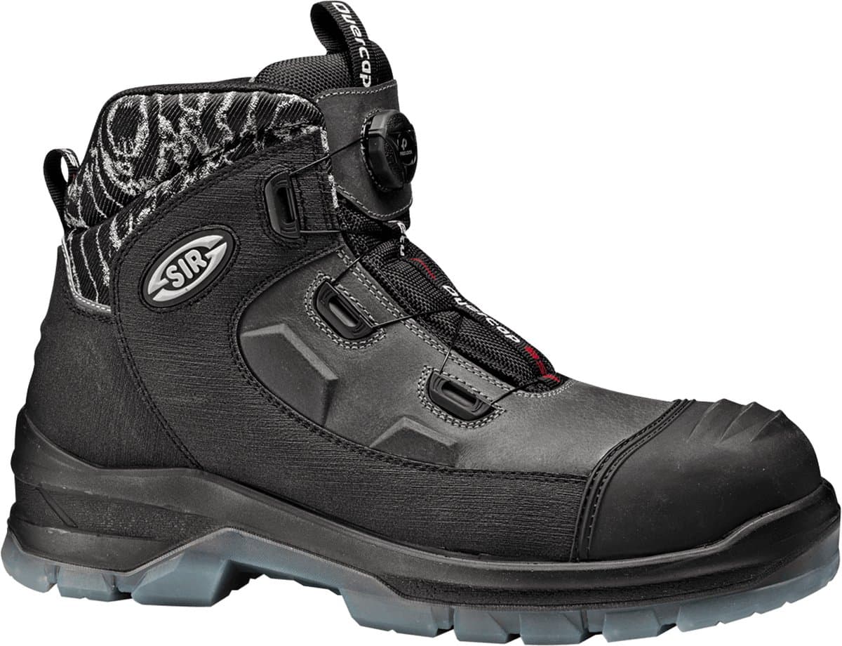 SIR SAFETY NEW OVERCAP BSF FAST Veiligheidsschoenen S3 HEREN Werkschoen Zwart - Glasvezel Neus en Composiet Tussenzool - Antislip SR - Ademend