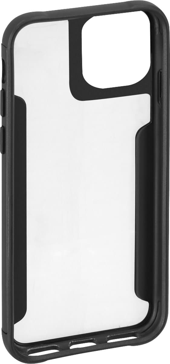 Hama Metallic Frame Cover Hoesje geschikt voor iPhone 14 Plus - Hard Cover - Schokabsorberend - Zwart