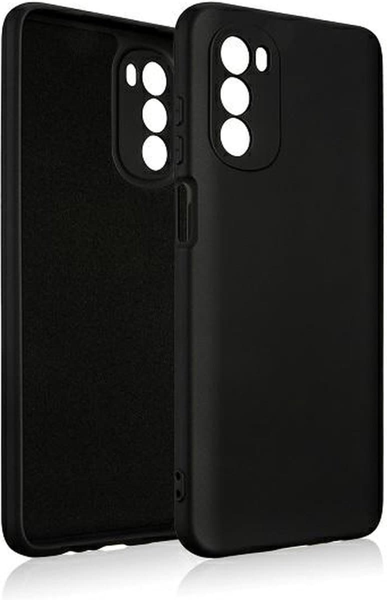 Beline Siliconen hoesje voor Motorola Moto G82 5G zwart/zwart