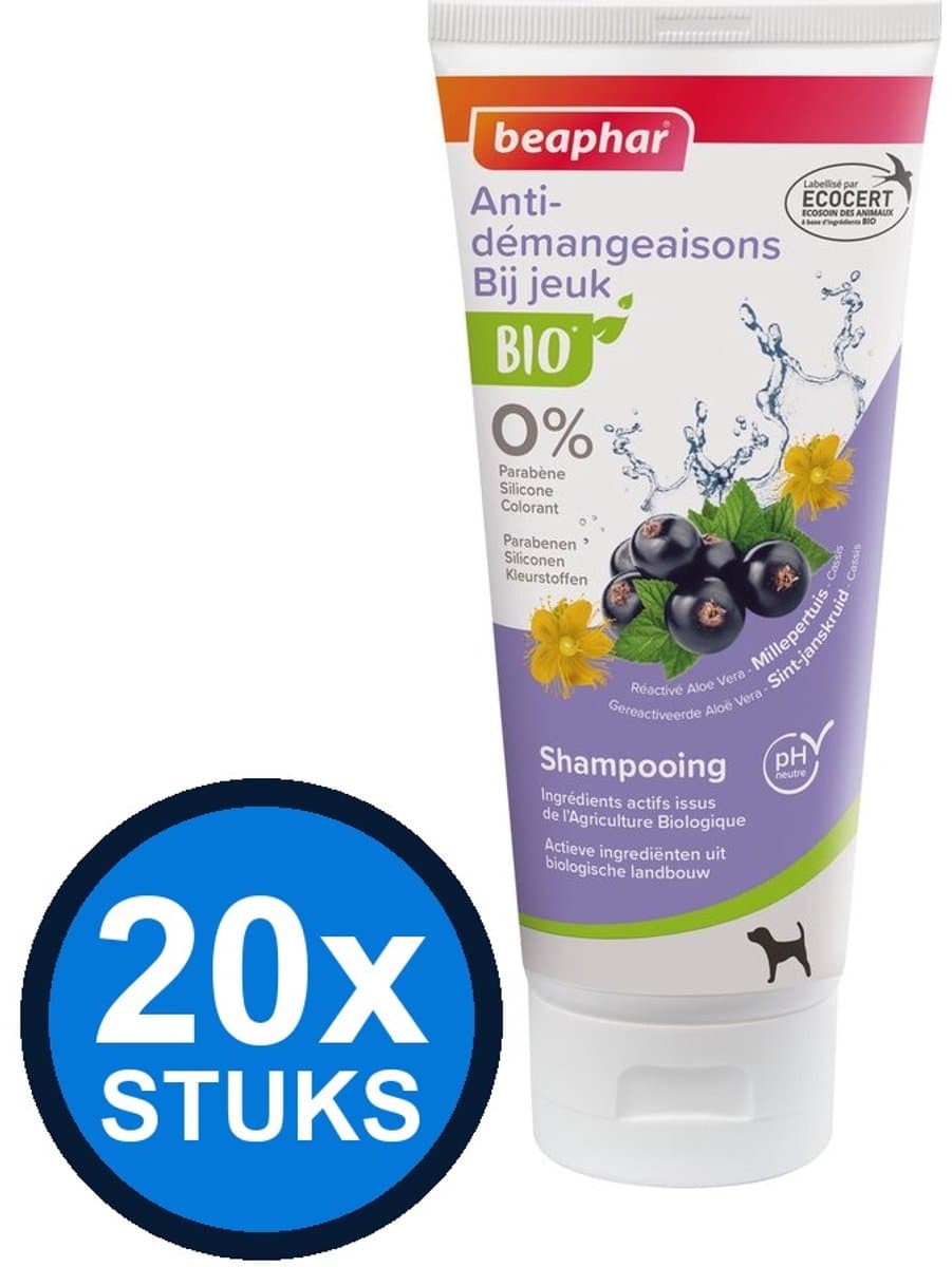20x Beaphar - Bio shampoo jeuk 200ml