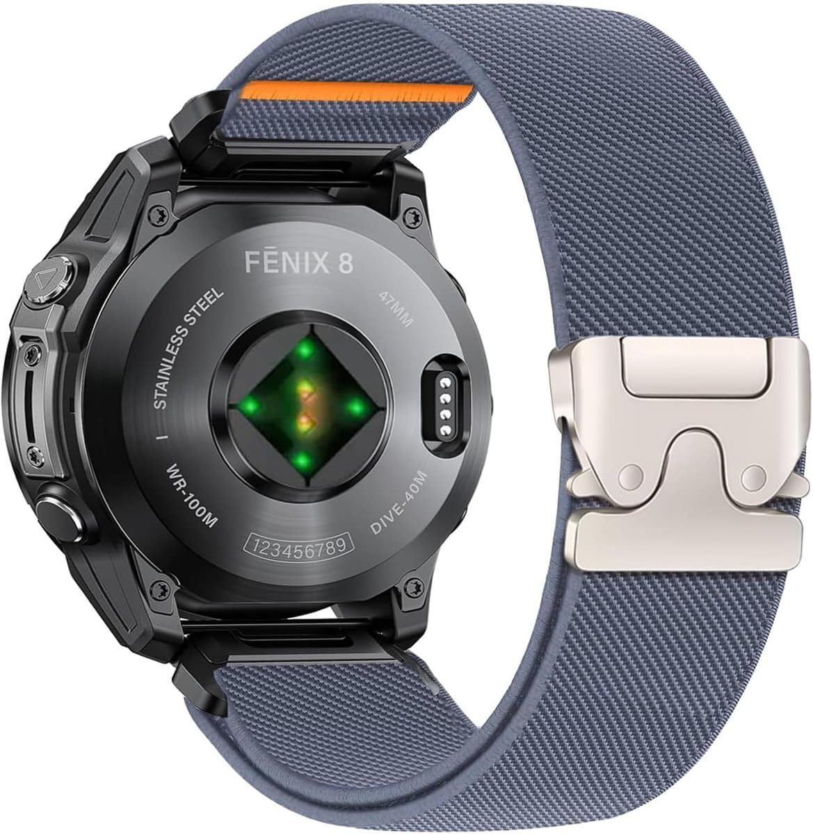 Elastische armband 22 mm - nylon sportarmband - geschikt voor Garmin Fenix 8 Pro/7 Pro - comfortabel en duurzaam - ShopVlot