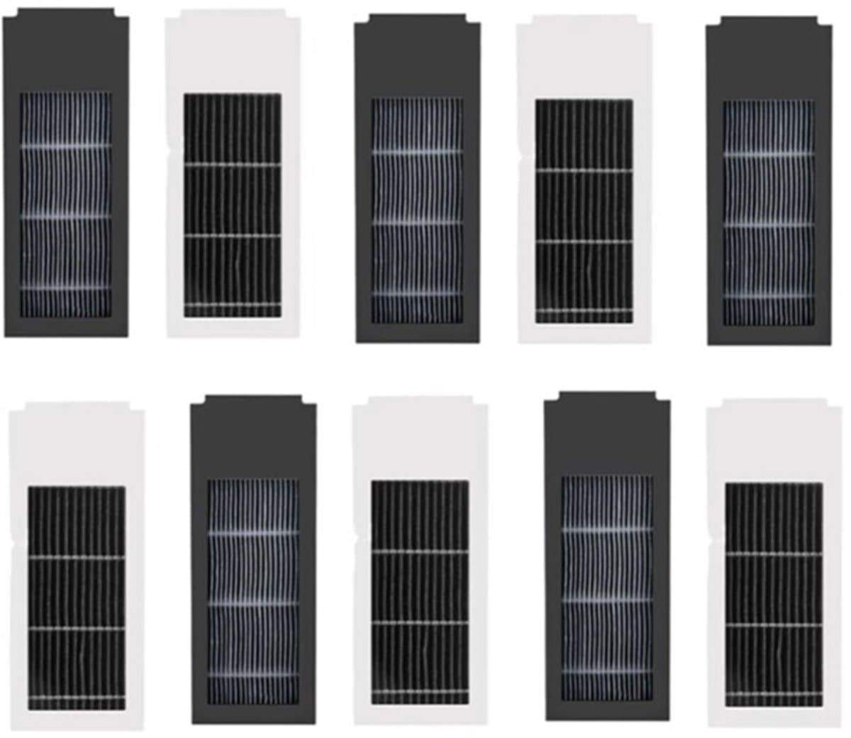 Set van 10 stofzuigerfilters Geschikt voor Ecovacs X2/X2 Pro (kunststof)