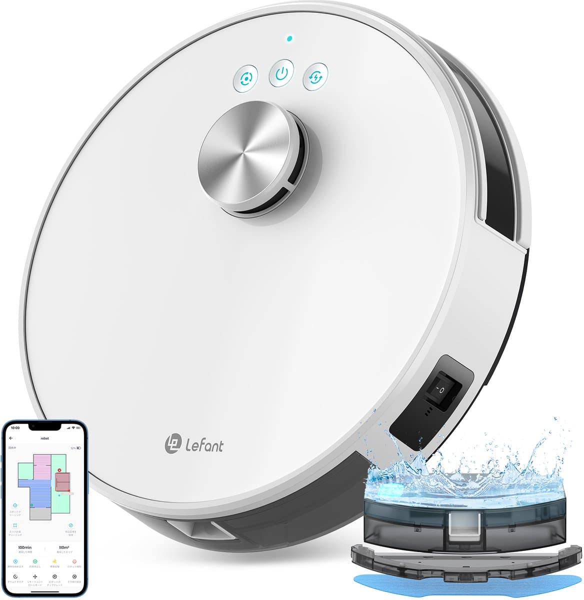 Lefant M1 Robot Vacuum Cleaner, dToF Laser Navigation ,5500Pa Suction