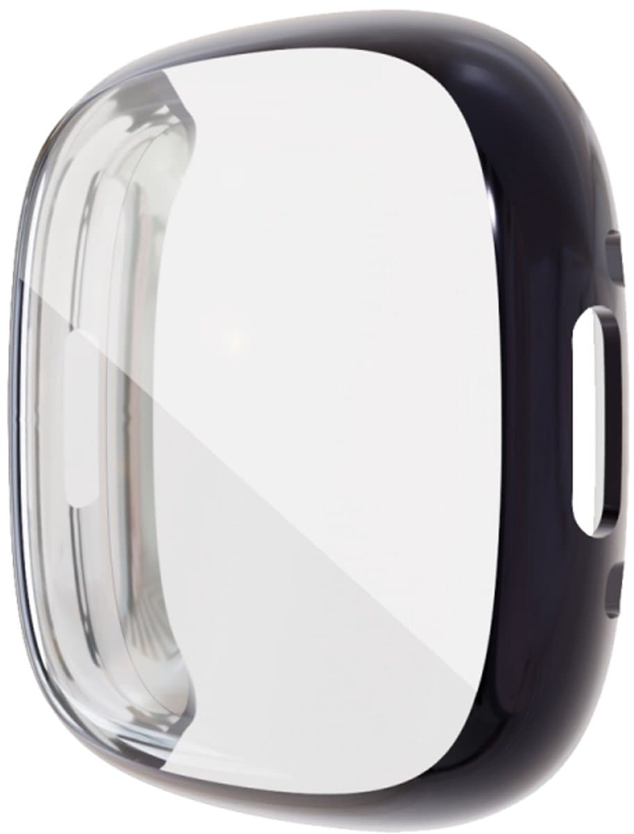 Voor Fitbit Sense 2 Galvaniseren Volledige dekking TPU-horlogekast (metaalgrijs)