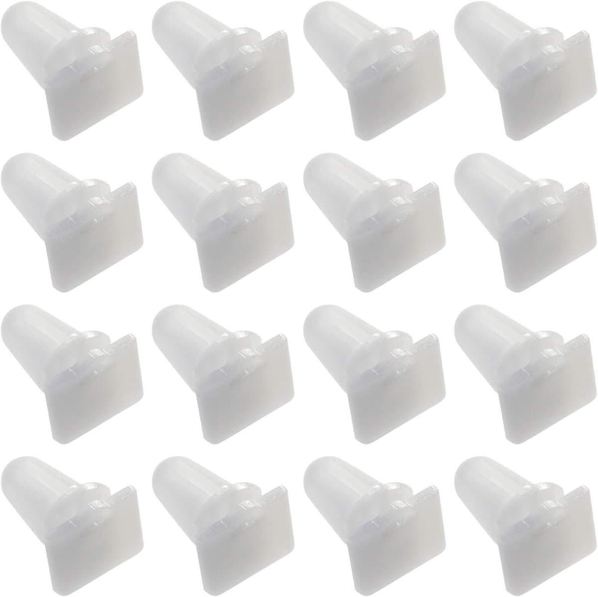Auto Instaplijsten Cover Trim Clips Moulding Bevestigingsmiddelen - Wit Plastic - Deur Drempel Montagestrips Retainers - 30 Stuks - Voertuig Accessoires - Geschikt voor Auto's - Universele Maat - Montage Clips - Auto Interieur - Auto Onderdelen.
