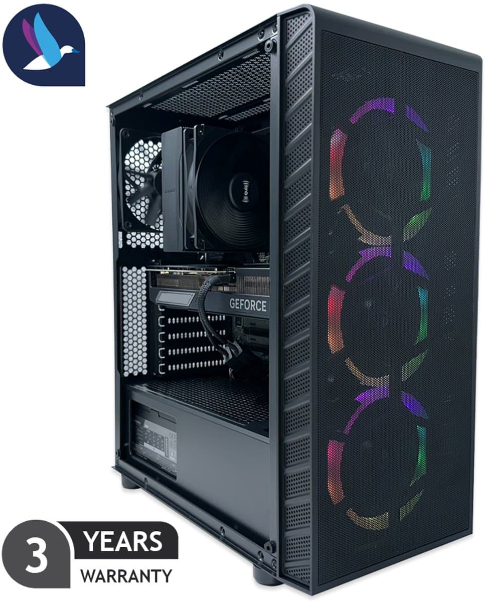 AZZA Prime Gaming PC - Intel Core Ultra 7 265KF - NVIDIA RTX 5070 - 32 GB RAM - 1 TB SSD