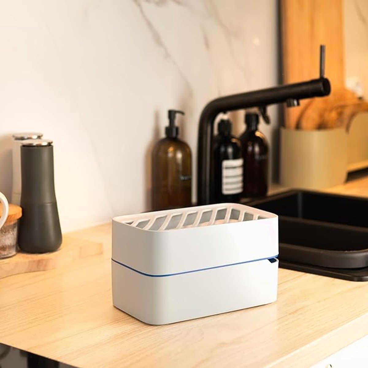 Luchtontvochtiger met Vulniveau Indicator, 500 Gram, Dehumidifier, Verwijdert Vocht in Huis, Schimmels en Zwammen, Ontvochtiger met Calciumchloride