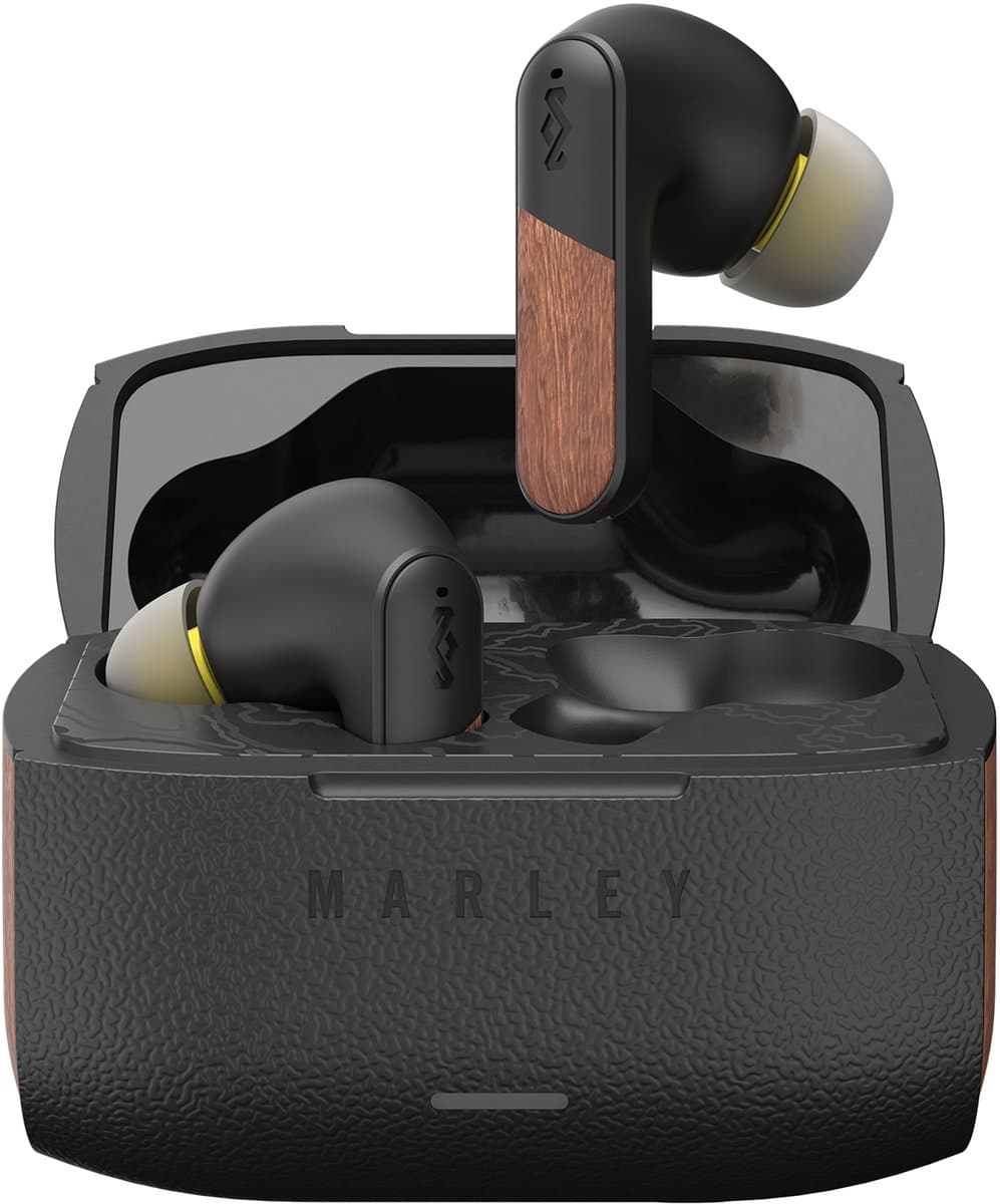 House of Marley Trenchtown ANC Draadloze Oordopjes - 24 uur Speeltijd - Bluetooth - Eco Friendly Design - Hybrid ANC - IPX 5 - Zwart