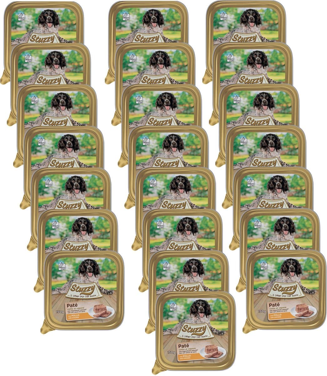 Stuzzy Hondenvoer Paté Kip - 22 x 150 gr - Voordeelverpakking