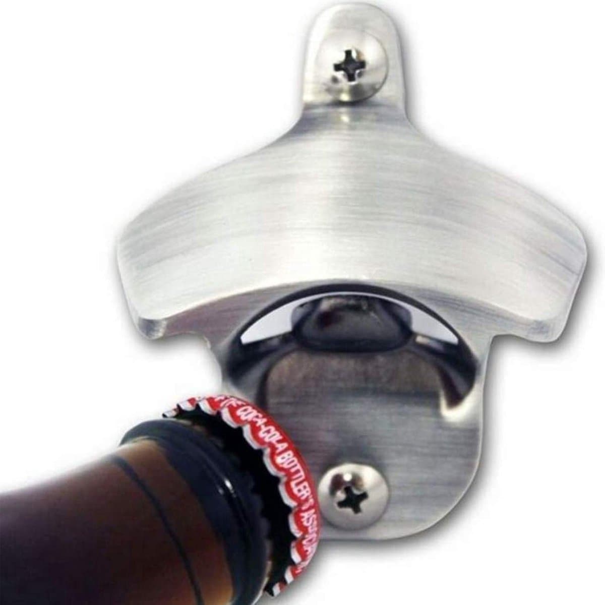 *** Flessenopener - Bier opener - Muur Fles opener - Wand Flesopener - Zilver - van Heble® ***