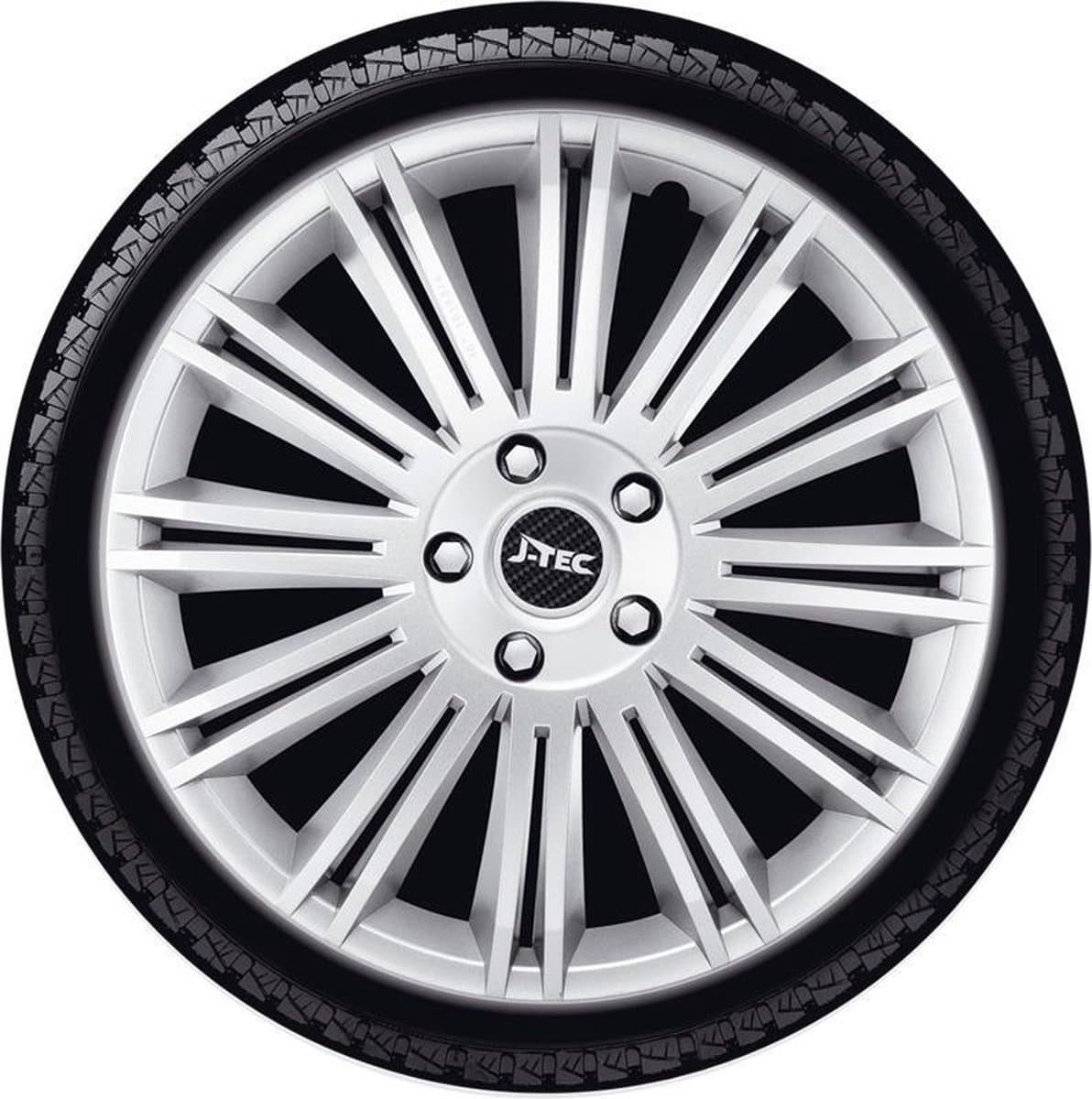 J-Tec Wieldoppen 16 inch Discovery zilver