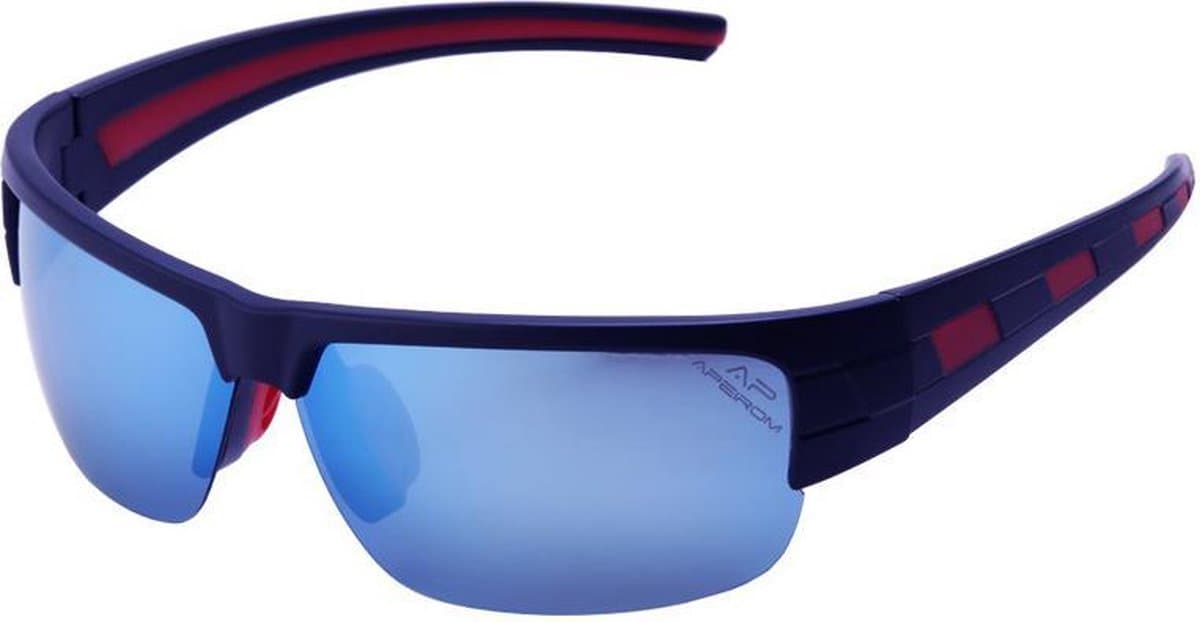 Pro Care Excellent Quality® Amoy Bas Half Frameless Sportbril HD 1.1mm - 7 Layers Polarized Lens - Heren - Dames - Sport - TR-90 Ultra-Light frame - Anti-Reflect coating - Blue True Revo Coating - TPU Neusvleugels en Temple Tip - UV400