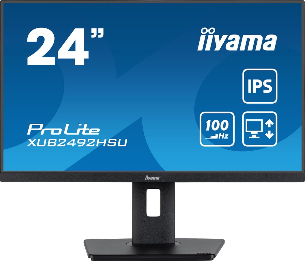 iiyama XUB2492HSU-B6 computer monitor 60,5 cm (23.8") 1920 x 1080 Pixels Full HD LED Zwart