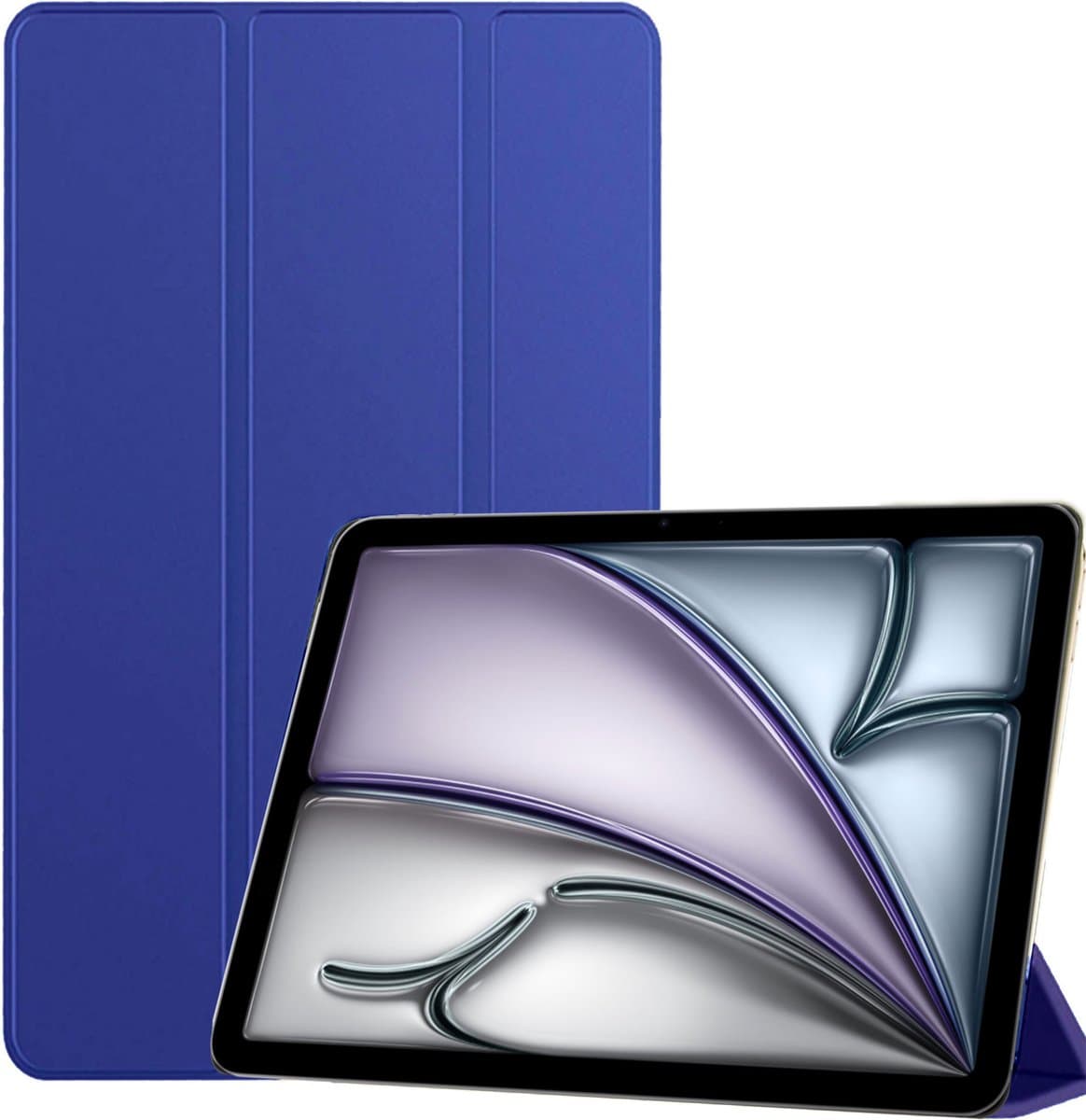 Hoesje geschikt voor iPad Air 11 2025 M3 / 2024 & iPad Pro 12.9 (2022/2021/2020) – Extreme Shock Case – Smart Case - Blauw