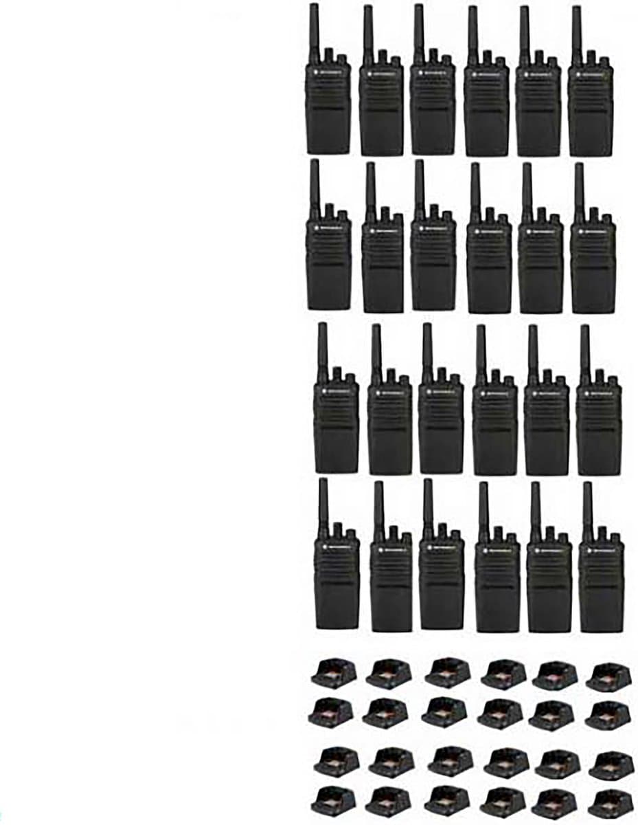 Set van 24 Motorola XT420 UHF IP55 PMR446 Portofoon met laders