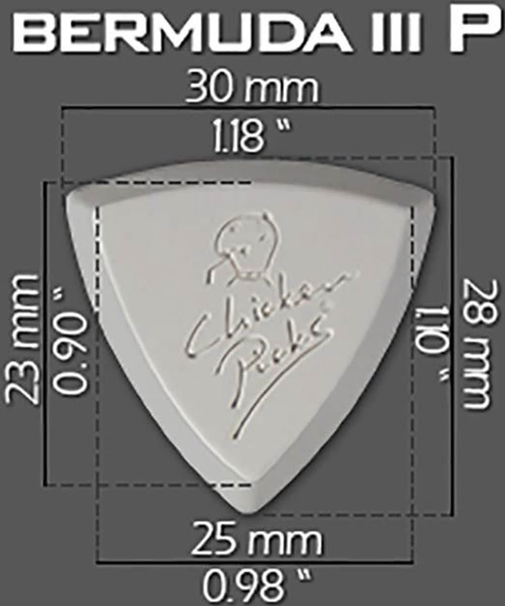 ChickenPicks 1-BEP-27 Bermuda IIIP 2.7mm Gitaarpick Duurzaam Thermosetting Kunststof