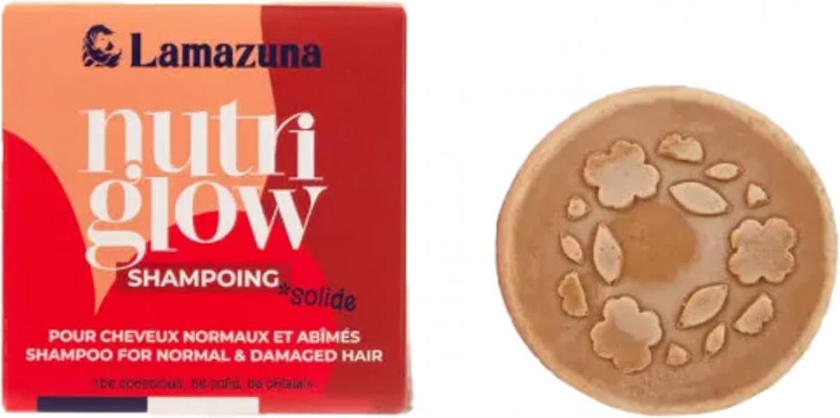 Lamazuna Shampoo bar normaal haar - nutriglow 70 Gram