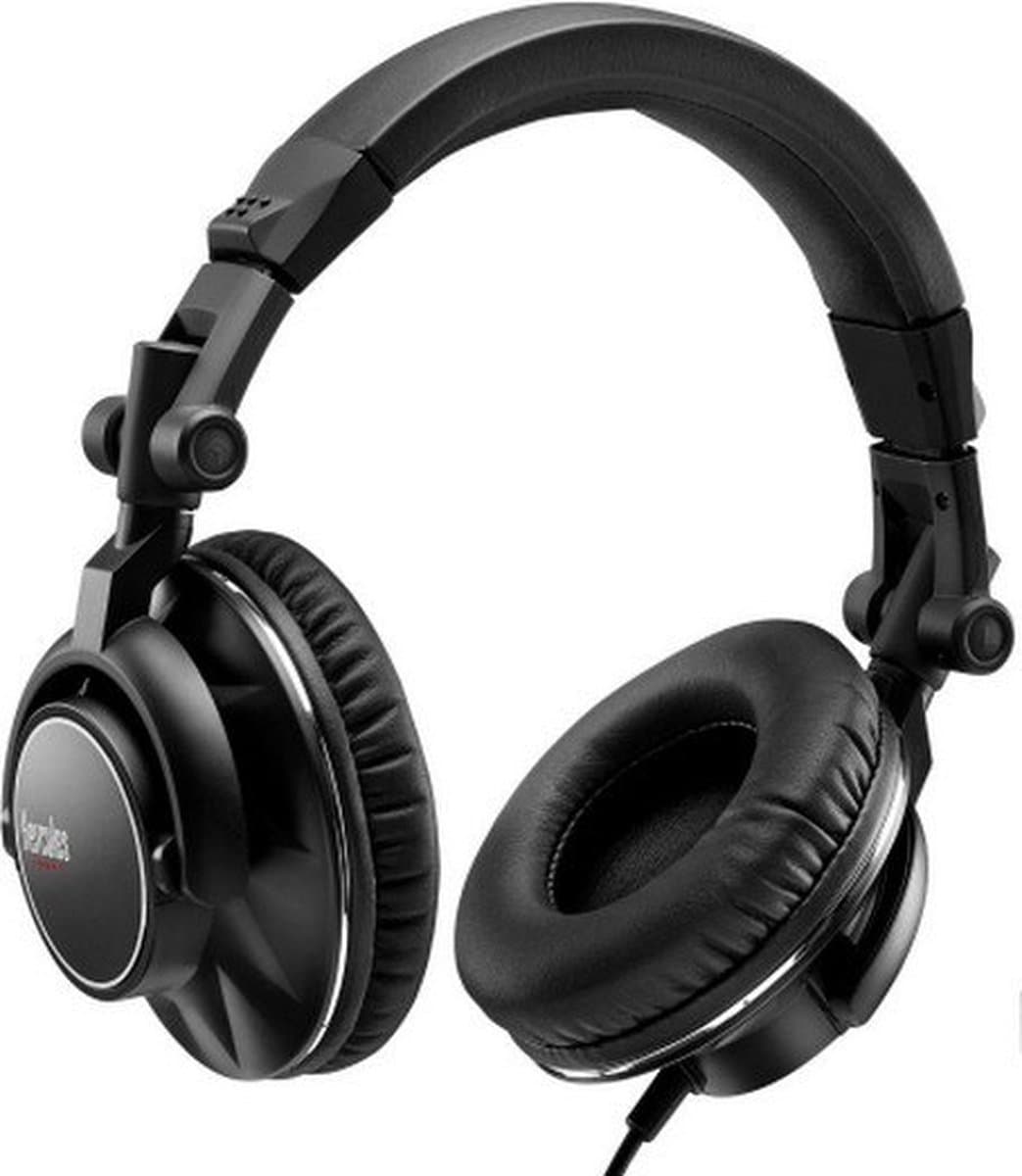Hercules HDP DJ60 - Bedrade DJ Koptelefoon - 15-22.000 Hz - 105 dB @ 1 Vrms - 3,5mm / 6,35mm - Zwart