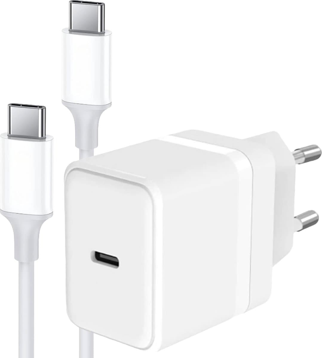 USB C Oplader Set - 2 Meter - Snellader - USB-C Adapter + USB-C Kabel - Super Fast Charge - PPS Technologie - Phreeze Origineel