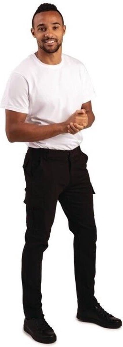 Stretch Slim Combat Broek Zwart - Gastronoble BB463-36 - Horeca & Professioneel
