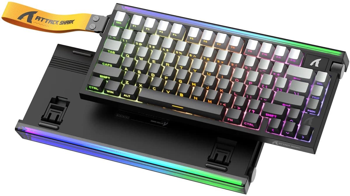 Attack Shark R85HE – Rapid Trigger Magnetic Gaming Keyboard (0,01mm • 8000Hz • RGB • 82 toetsen)
