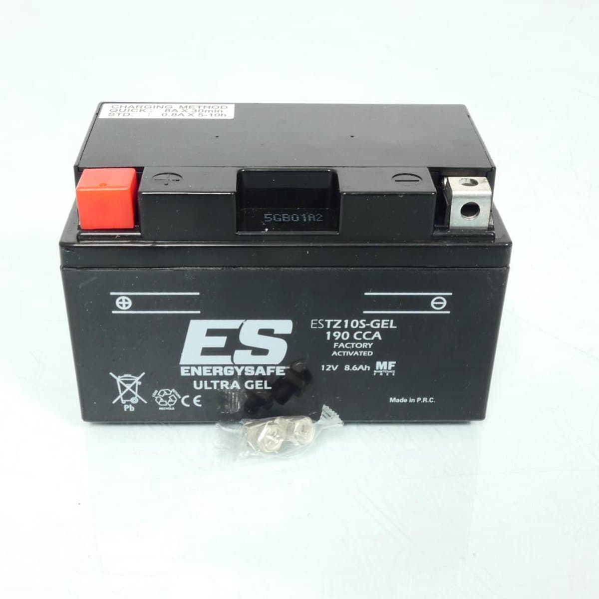 Batterie SLA Energysafe pour Moto Yamaha 400 Dragstar 2010 à 2020 YTZ10S / 12V 8.6Ah Neuf