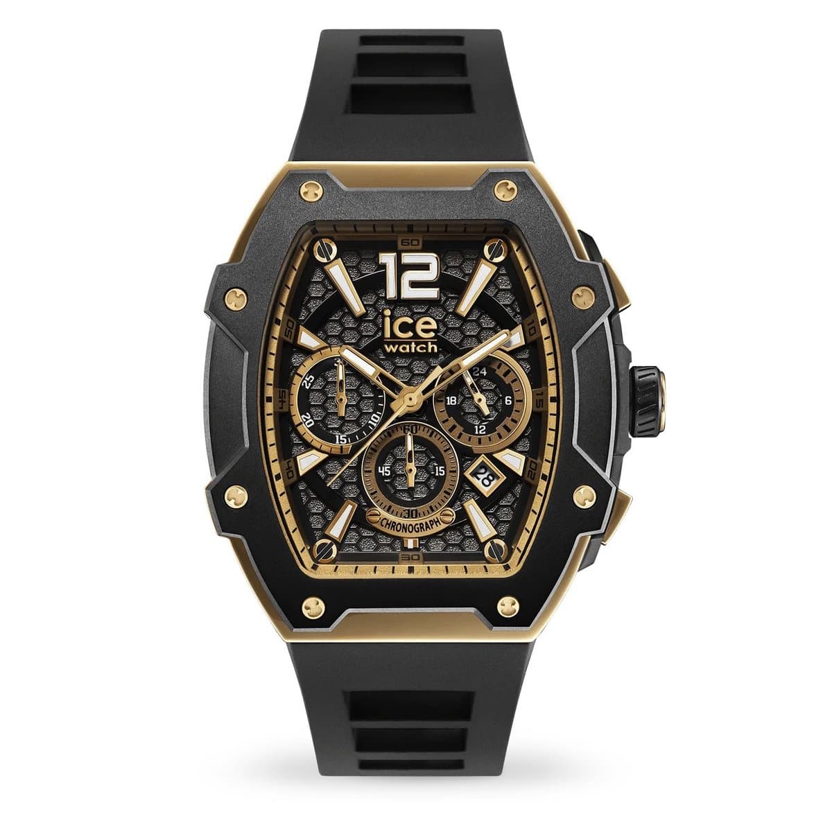 Ice Watch ICE boliday - Black gold 024365 Horloge - Siliconen - Zwart - Ø 47 mm