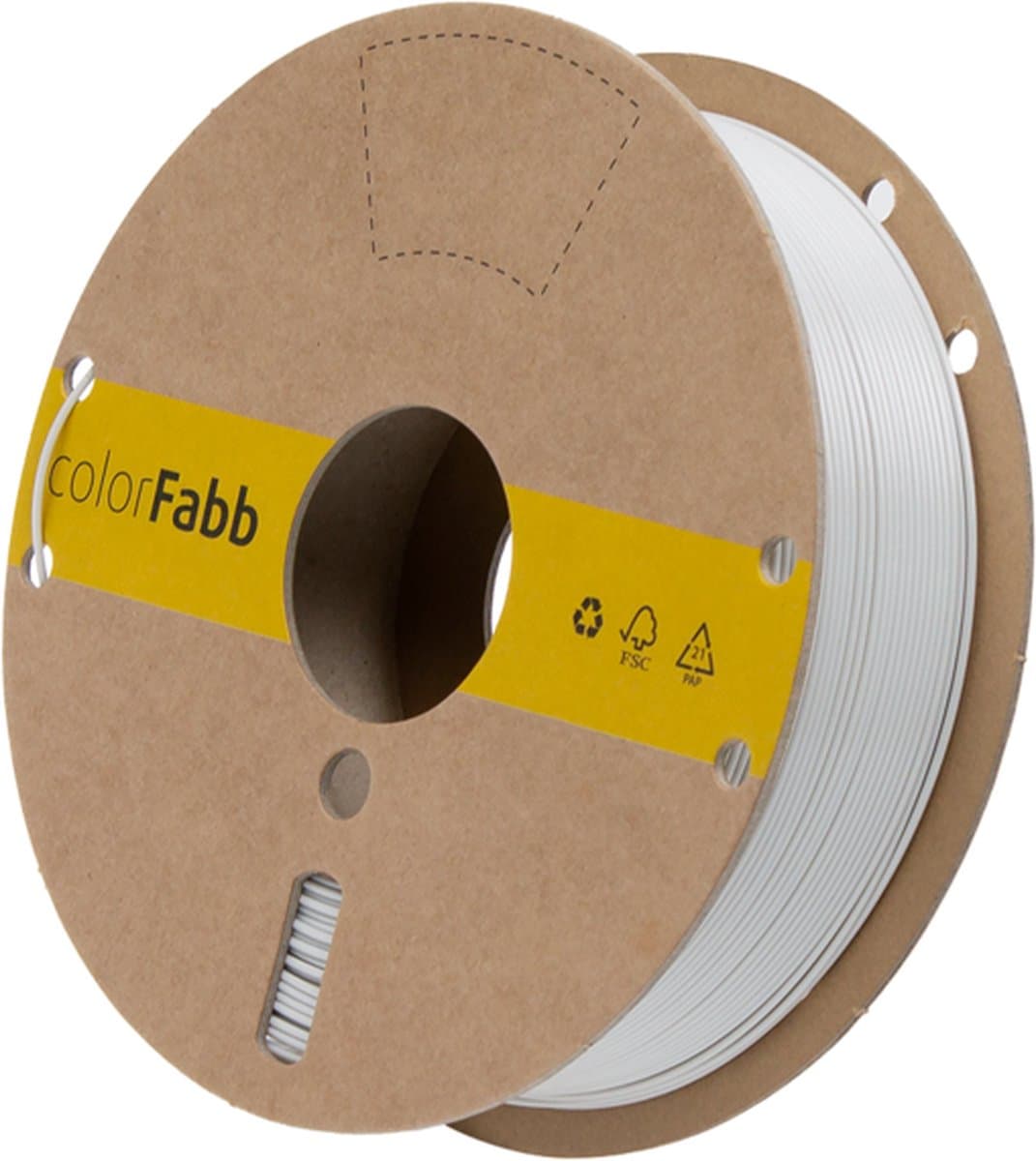 colorFabb Petg Economy Lichtgrijs 1.75 / 4500 - 1,75 mm - 4500 gr - Uitstekende waarde per kilo - Grote spoelopties - Verkrijgbaar in veel kleuren
