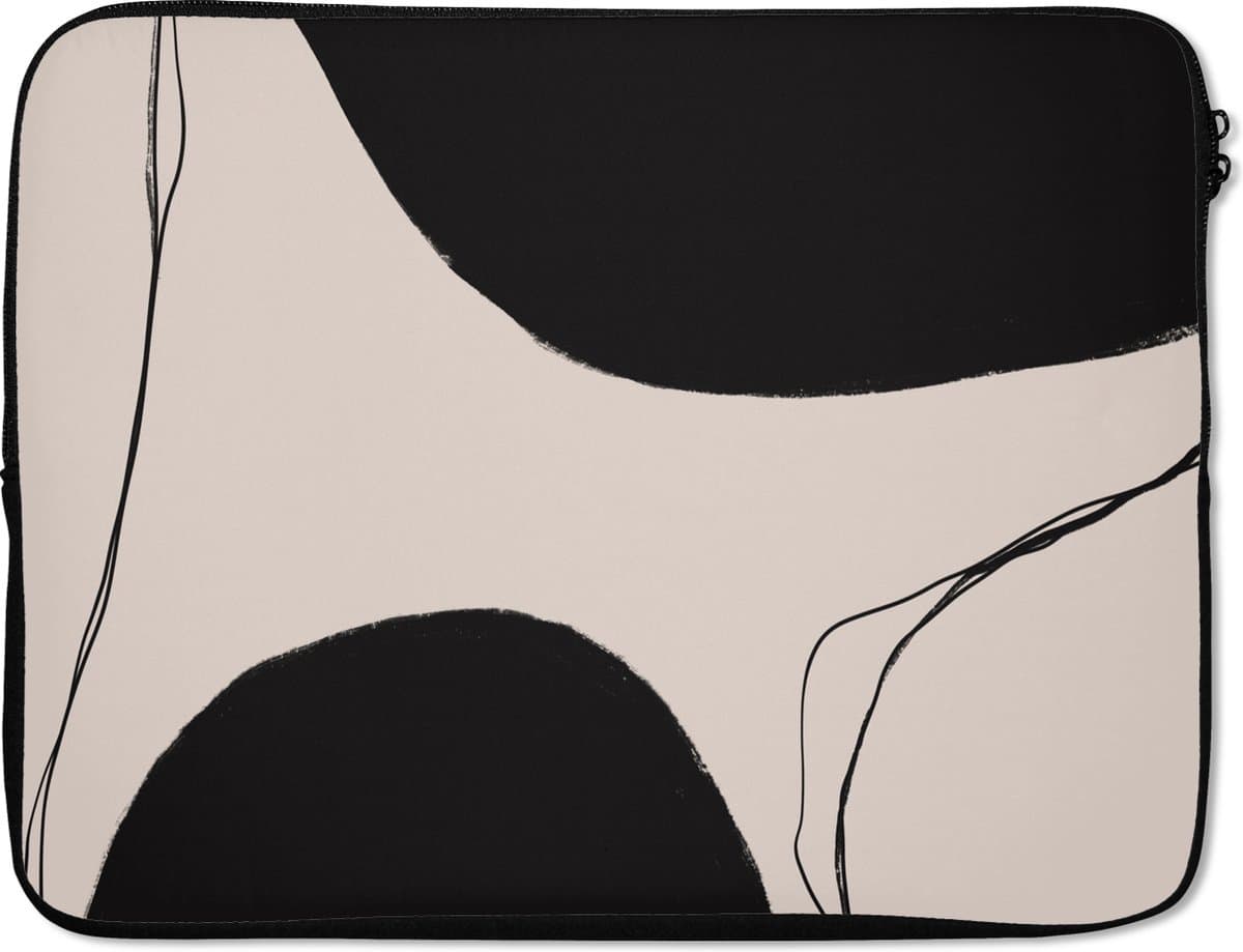Laptophoes - Minimalisme - Pastel - Design - Laptop sleeve - Laptop - 17 Inch