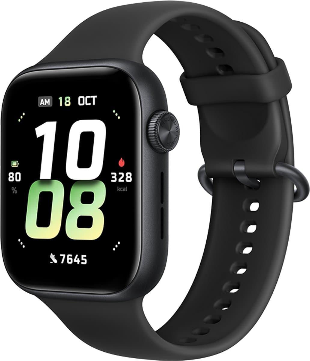 HONOR Watch 5 Zwart - Smartwatch Bluetooth - 1.85" AMOLED - 15 dagen accuduur - 5ATM - Precieze GPS