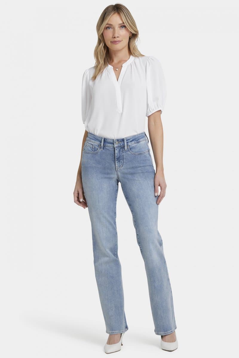 Blake High Rise Slim Flare Lichtblauw Premium Denim