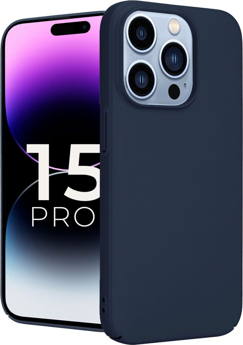 ShieldCase telefoonhoesje geschikt voor Apple iPhone 15 Pro Ultra thin case - optimale bescherming - dun design - blauw