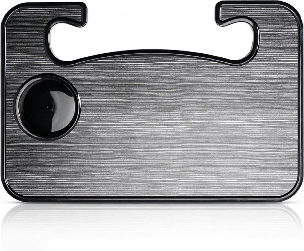 Stuurwiel Tafel - Dienblad Auto - Werken en Eten - Met Bekerhouder - 42x28 cm - Zwart