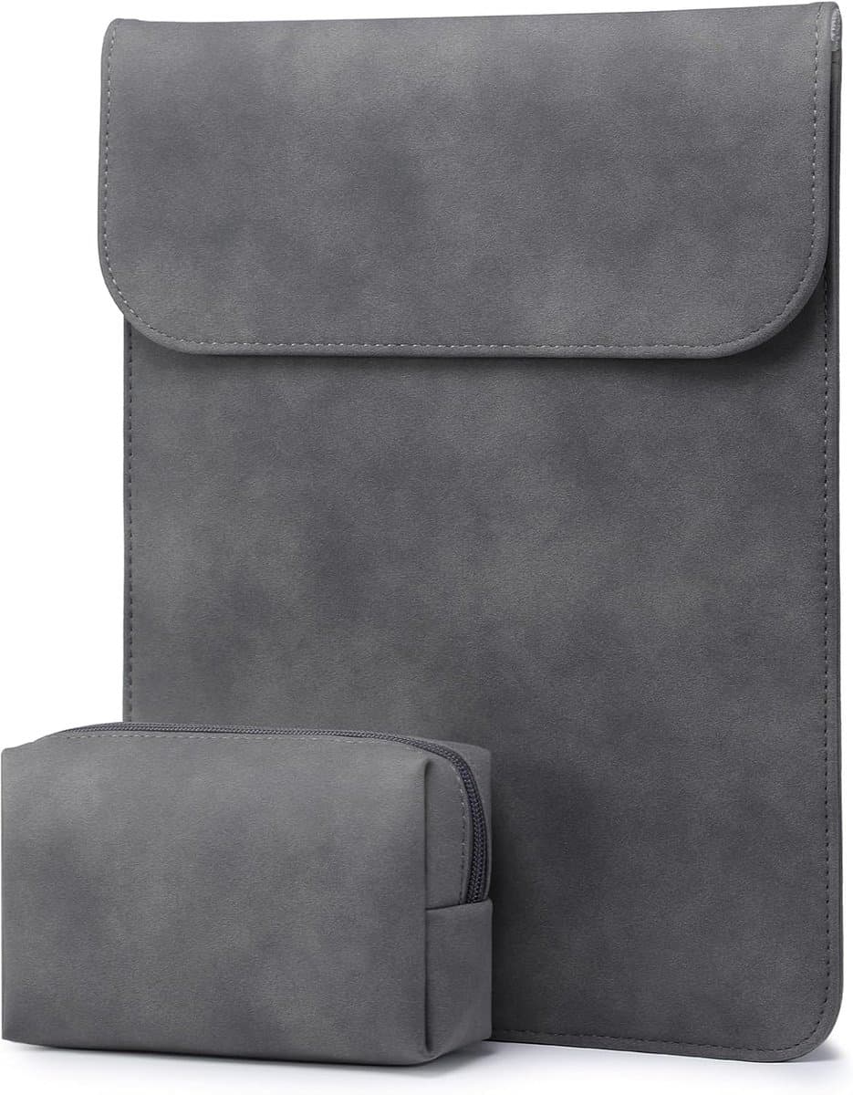 Originap Laptophoes voor MacBook Pro 16 M3/M2/M1 Pro/Max A2991, A2780, A2485, A2141, 2024-2019, 15 Surface Laptop 5, XPS 15, MacBook Pro 15, met kleine tas, ruimtegrijs