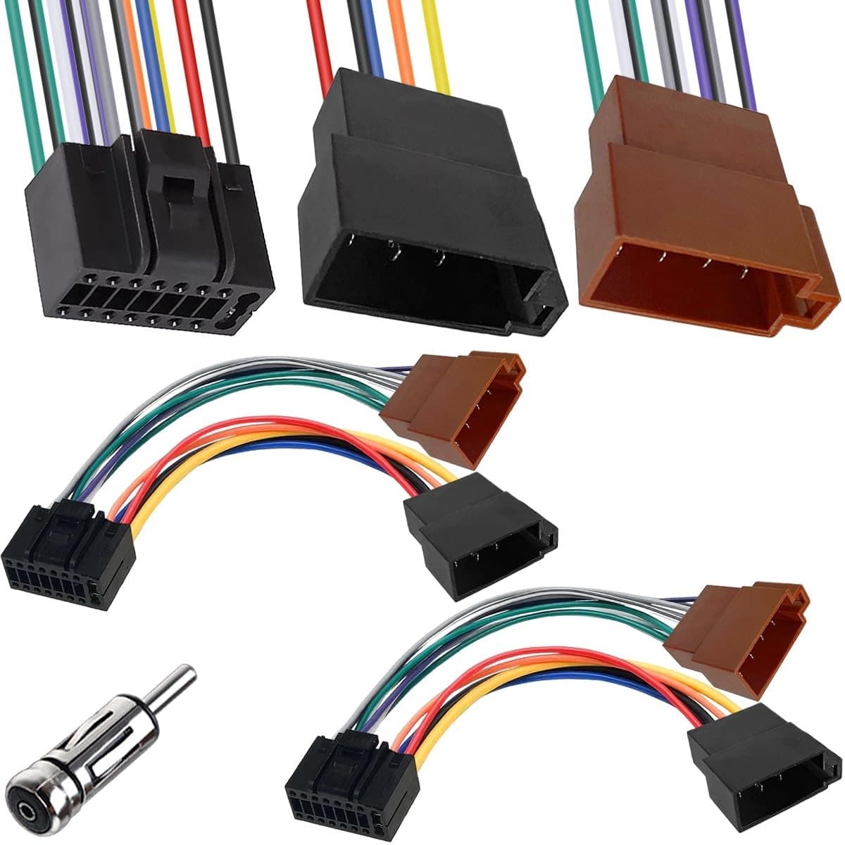 Dailygoody - ISO Connector - 16 Pin - Voor Auto Radio - Stereo Wiring Harness - Eenvoudige installatie - Betrouwbare verbinding - Geschikt voor divers..