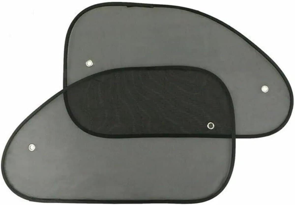 Autozonwering Set - Auto Screens - Bescherming Interieur - Anti-UV Bescherming - 2 Stuks - Zwart