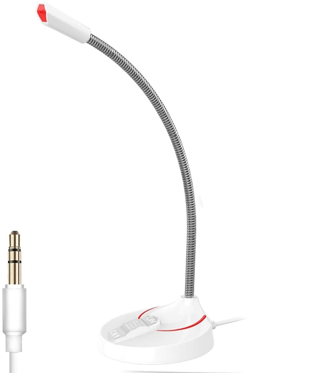Store_7 - Stereomicrofoon - USB-microfoon - Ideaal voor streamen - Wit - Voor chatten en opnemen - Geschikt voor pc en laptop